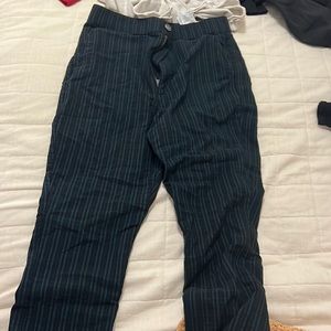 Hollister Blue, Green, and Black Pants - Size M